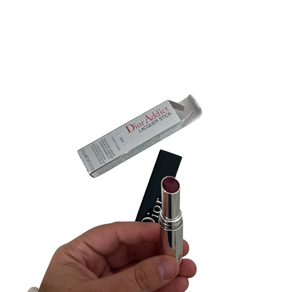 Dior Addict Lacquer Shine Stick 984 Dark Flower Lipstick High Shine Finish